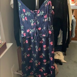 American Eagle navy floral dress
